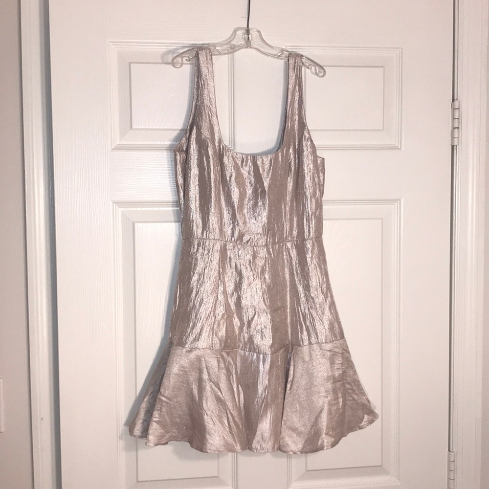 Nasty Gal Silver Mini Dress NWOT